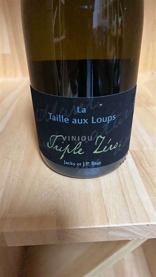 Loirevallei Montlouis-sur-Loire Domaine La Taille aux Loups Triple Zéro Niet-geïntegreerd