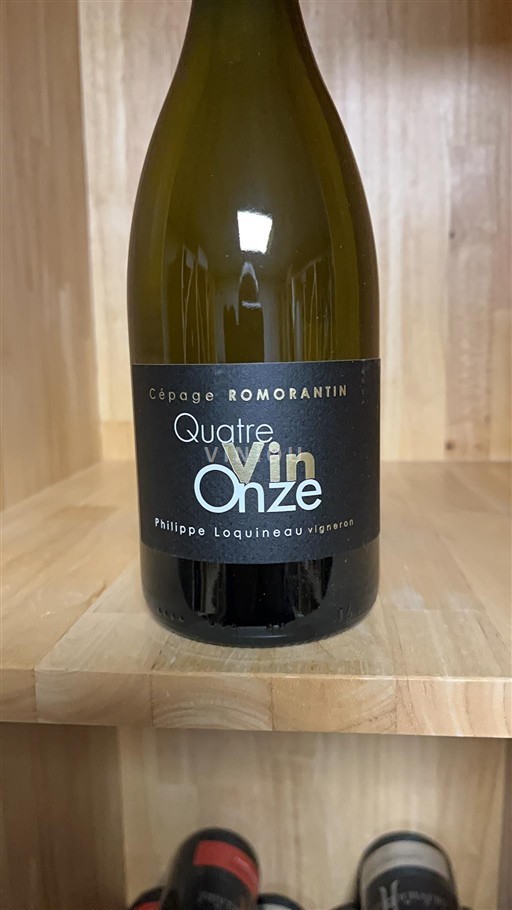 Vin Blanc sec Quatre Vin Onze Philippe Loquineau 2022 France Vallée de la Loire Cour-cheverny AOC