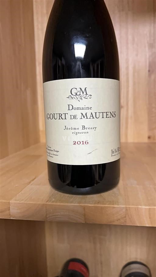 Vin Rouge sec Domaine Gourt de Mautens 2016 France Vallée du Rhône Rasteau AOC