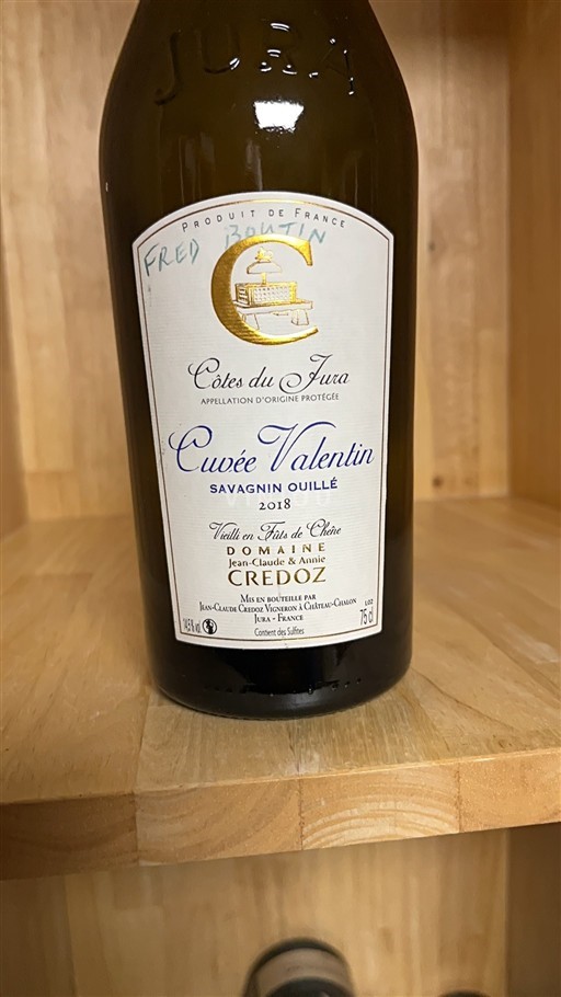 Jura Côtes du Jura Domaine Jean-Claude et Annie Credoz Valentin 2018