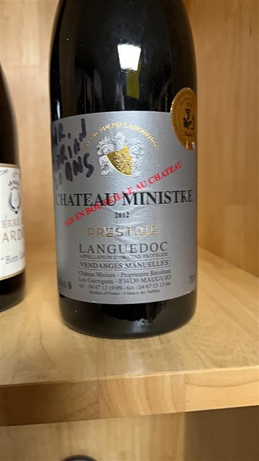 Languedoc Château Ministre Prestige 2012