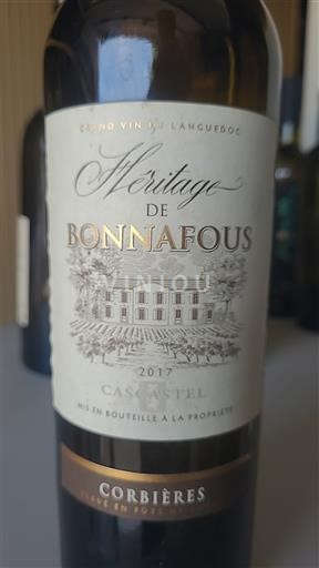 Langvedok Corbières Bonnafous Héritage 2017