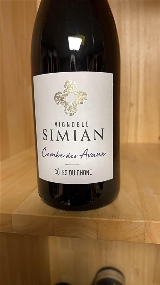 Údolí Rhôny Côtes-du-Rhône Vignoble Simian Combe des Avaux 2022