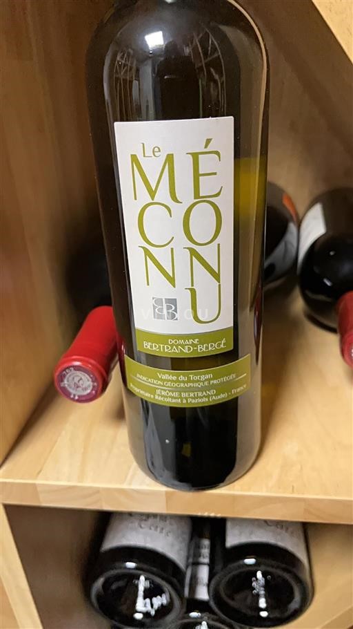 Languedoc Määrittelemätön Domaine Bertrand-Bergé Le Méconnu 2019