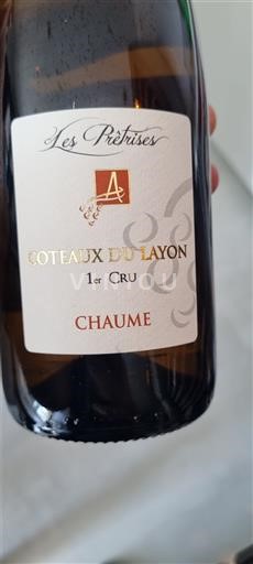 Dolina Loare Coteaux-du-Layon Premier Cru Les Prêtrises Chaume 2018