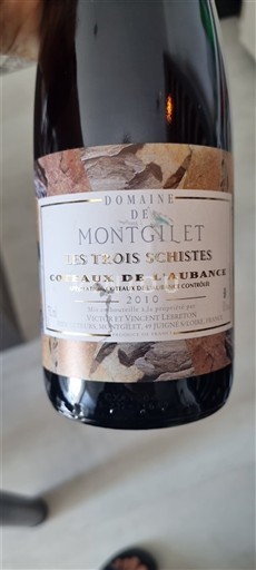 Loiren laakso Coteaux-de-l'aubance Domaine Montgilet Les Trois Schistes 2010