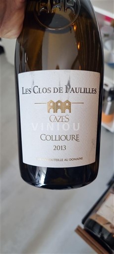Roussillon Collioure Cazes Les Clos de Paulilles 2013