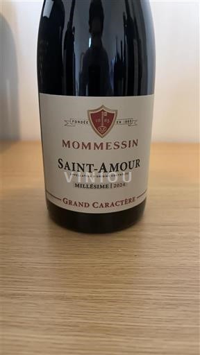 Vin Rouge sec Grand Caractère Mommesin 2024 France Beaujolais Saint-Amour AOC