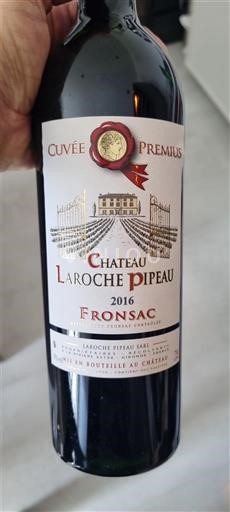 Bordeaux Fronsac Château Laroche Pipeau Cuvee Premium 2016