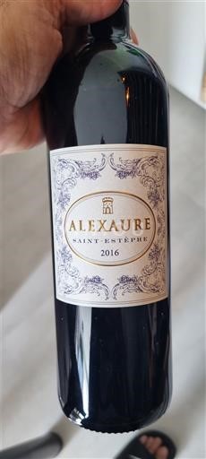 Bordeaux Saint-Estèphe Alexaure 2016