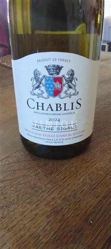 Burgundsko Chablis Marthe Sigaux 2024