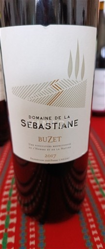 Vin Rouge sec Domaine La Sebastiane 2017 France Sud-Ouest Buzet AOC