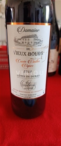 Zuidwest-Frankrijk Côtes-de-duras Domaine Vieux Bourg Vieilles Vignes 2019