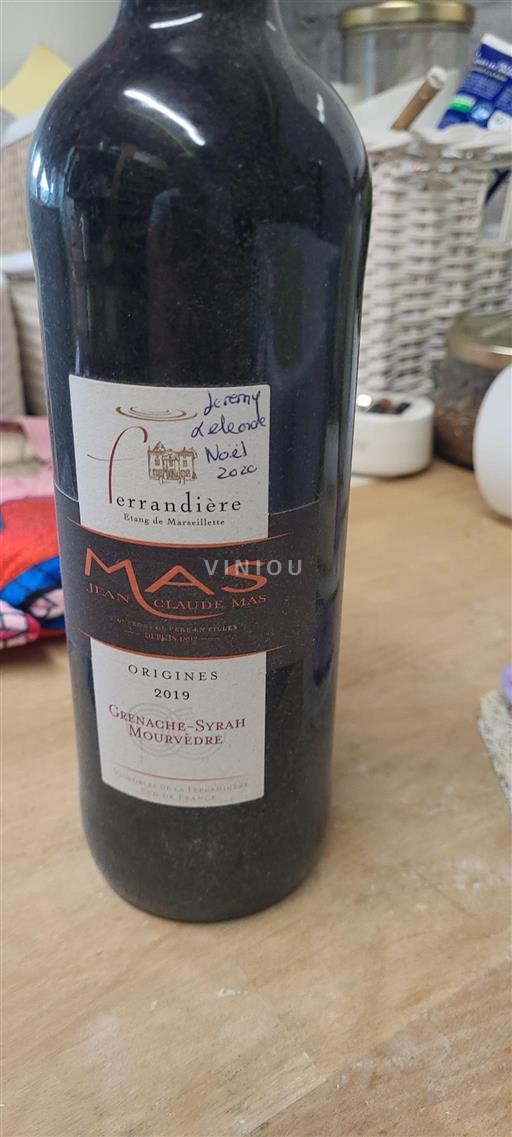 Languedoc-Roussillon Pays d'Oc Domaine Ferrandière Origines 2019