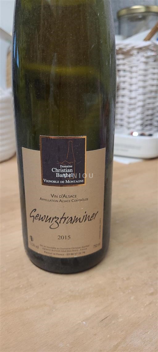 Alsace Grand Cru Domaine Christian Barthel 2015
