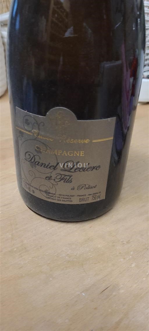 Champaña Champán Daniel Leclere et Fils Réserve Sin añada