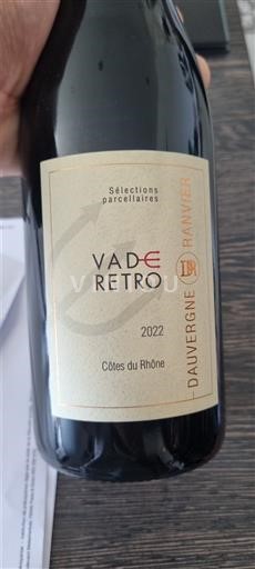 Rhônevallei Côtes-du-rhône Dauvergne Ranvier Vade Retro 2022