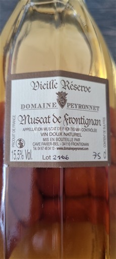 Linguadoca Moscato di Frontignan Domaine Peyronnet Vieille Réserve Senza annata