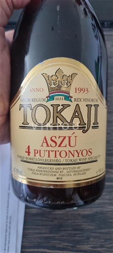 Tokaj Niet gespecificeerd Aszú 4 Puttonyos 1993