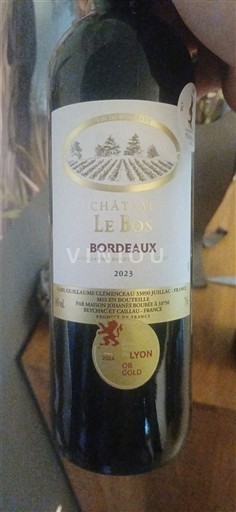 Wines Bordeaux Château Le Bos - 2023 - Reviews, Advice, Ageing and