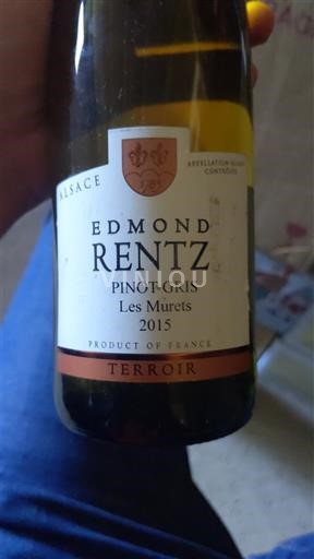Alsace Grand Cru Edmond Rentz Les Murets 2015