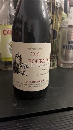 Burgundi Bourgogne EARL DU BOURG Pinot Noir 2019