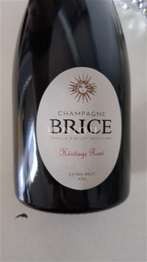 Champaña Champán Brice Héritage Rosé Sin añada