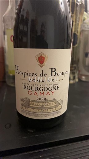 Burgundi Bourgogne Hospices de Beaujeu Messire de Tremont 2020