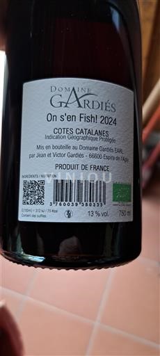 Languedoc in Roussillon Katalonske obale Domaine Gardiés On s'en Fish! 2024