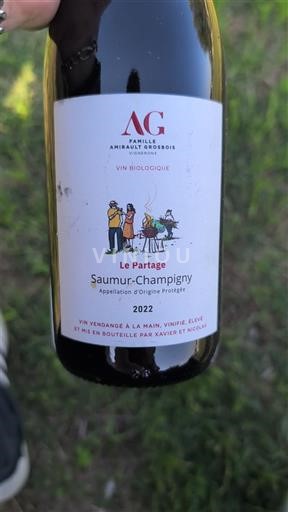 Údolí Loiry Saumur-Champigny Famille Amirault Grosbois Le Partage 2022
