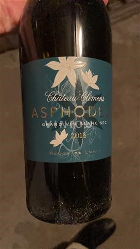 Bordeaux Château Climens Asphodèle 2018
