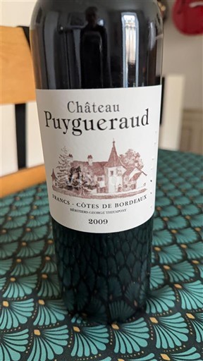 Bordeaux Francs, obroni Bordeauxa Château Puygueraud 2009