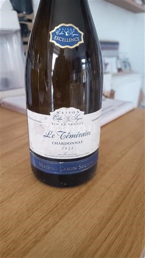 Bourgogne Bourgogne Chardonnay Maison Colin Seguin Le Téméraire 2023
