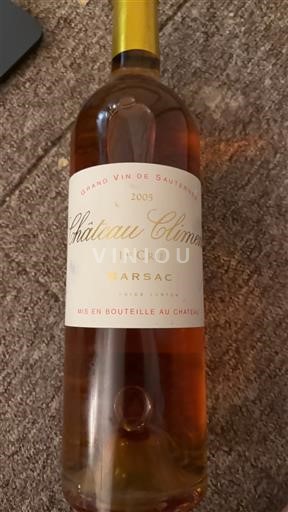 Bordéus Barsac Premier Cru Château Climens 2005