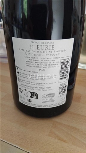 Beaujolais Fleurie L'Exigence 2023