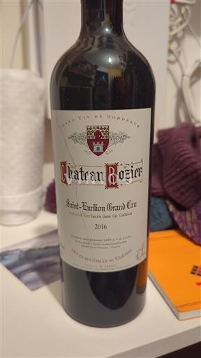 Bordo Сент-Емилион Гранд Кру Grand Cru Château Rozier 2016