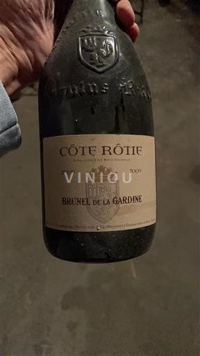 Vin Rouge sec Brunel de la Gardine 2009 France Vallée du Rhône Côte-rôtie AOC