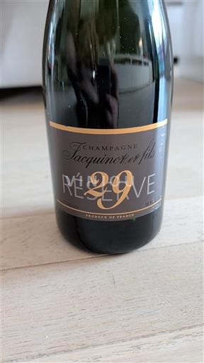 Champaña Champán Jacquinot & Fils Réserve 29 Sin añada