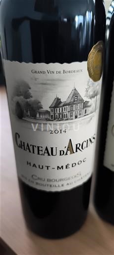 Bordeaux Haut-Médoc Château Arcins 2014