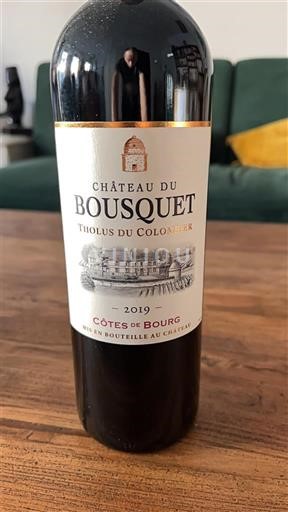 Bordeaux Côtes de Bourg Château Bousquet Tholus Du Colombier 2019