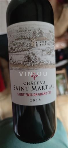 Burdeos Saint-Émilion Gran Cru Grand Cru Château Saint-Martial 2018
