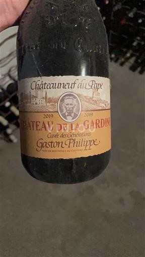 Rhônetal Châteauneuf-du-Pape Château La Gardine des Générations Gaston Philippe 2019