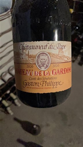 Rhônetal Châteauneuf-du-Pape Château La Gardine des Générations Gaston Philippe 2020