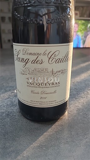 Rhône-dalen Vacqueyras Domaine Le Sang des Cailloux Doucinello 2014