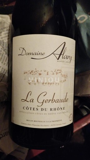 Rhône Valley Côtes du Rhône Domaine Alary La Gerbaude 2022