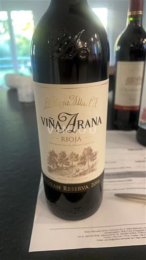 La Rioja rioja La Rioja Alta Viña Arana Gran Reserva 2016