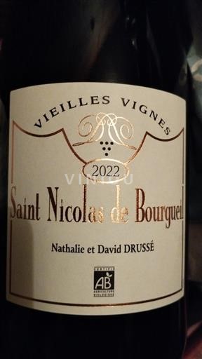 Valle della Loira Saint-Nicolas-De-Bourgueil Nathalie et David Drussé Vieilles Vignes 2022