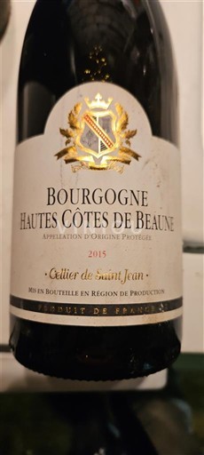 Burgund Hautes Côtes de Beaune Cellier de Saint Jean 2015