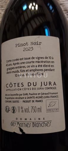 Jura Côtes-du-Jura Domaine Des Marnes Blanches 2023