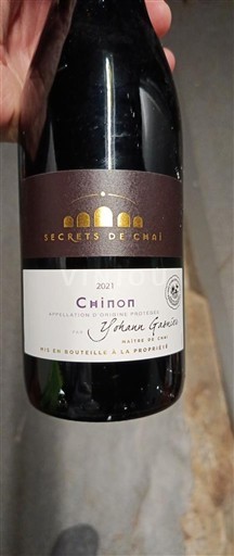 Vale do Loire Chinon Secrets de Chai 2021